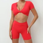 ZEEHOOH – Set Yoga Donna 2 Pezzi con Reggiseno Sportivo e Leggings, Completo Elasticizzato per Allenamento e Fitness - immagine 2