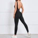 ZEEHOOH – Tuta Sportiva Donna con Scollo a V e Schiena Scoperta, Manica Lunga per Yoga e Allenamento - immagine 2