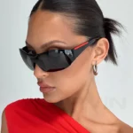 Arvin Maxiview – Occhiali da Sole Oversize Donna Stile Y2K Sportivo Fashion UV400 - immagine 3