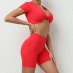 ZEEHOOH – Set Yoga Donna 2 Pezzi con Reggiseno Sportivo e Leggings, Completo Elasticizzato per Allenamento e Fitness - immagine 4