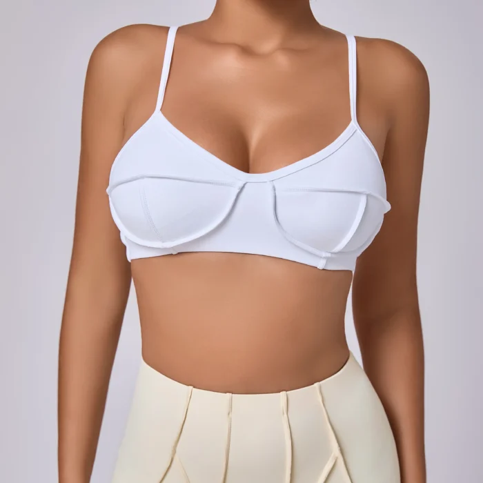 ZEEHOOH – Reggiseno Sportivo Donna Imbottito Senza Schiena, Push-Up e Traspirante per Yoga, Fitness e Running - immagine 4