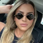 Arvin DiamondEyes – Occhiali da Sole Cat Eye a Rombo Donna Stile Y2K Retrò Chic UV400 - immagine 3