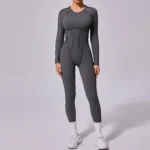 ZEEHOOH – Tuta Sportiva Lunga Donna Senza Maniche, Elasticizzata per Yoga, Allenamento e Tempo Libero