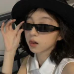 Arvin Y2K Vibe – Occhiali da Sole Rettangolari Slim Donna in Stile Streetwear Vintage - immagine 3