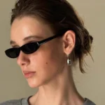 Arvin CandyCat – Occhiali da Sole Cat Eye Stretti Unisex Stile Retrò con Montatura Nera o Rossa - immagine 3