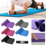 FlexiZen – Tappetino Yoga Antiscivolo in NBR 10 mm con Borsa e Tracolla, Ideale per Pilates e Fitness