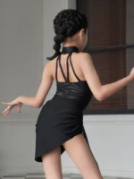 Vennystyle – Completo da ballo latino per ragazze, set elegante da allenamento per danza standard nazionale - immagine 6