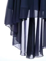 TiaoBug – Abito Principessa in Chiffon per Ragazze con Pizzo Floreale, Orlo Asimmetrico per Feste e Danza Lirica - immagine 5