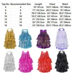 TiaoBug – Costume da danza jazz e latino con paillettes per bambine, body tutù corto a collo all’americana per spettacoli scenici - immagine 6