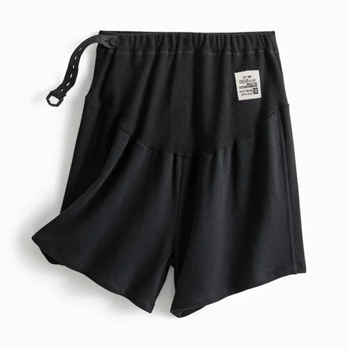 BabYa – Pantaloncini Premaman Estivi Capri a Taglie Forti con Vita Regolabile - immagine 4