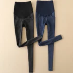 MammaDenim – Jeans Premaman Elasticizzati Neri con Fascia Protettiva per la Pancia - immagine 6