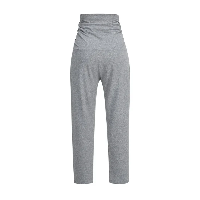 DDAXMM – Pantaloni Premaman Elasticizzati a Gamba Larga con Copertura Totale della Pancia e Tasche - immagine 6