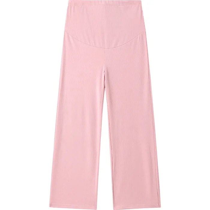 LineaMamma – Pantaloni Premaman a Gamba Larga con Strisce Verticali, Comodi e Versatili - immagine 6