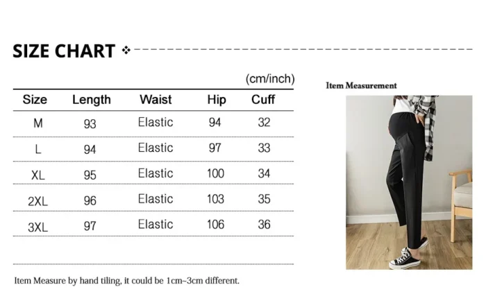 Wheat&Turtle – Pantaloni Premaman da Lavoro con Fascia Regolabile e Tasche, Stile Elegante da Ufficio - immagine 6