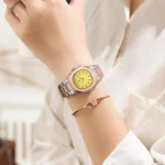 POEDAGAR – Orologio da donna sportivo di lusso in acciaio inox con quadrante luminoso e datario al quarzo impermeabile - immagine 5