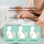 [SoftTouch] – Cuscino Premaman Regolabile a Forma di U per Schiena e Corpo con Fodera Rimovibile - immagine 5