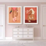 KanvasMood – Stampa Astratta Moderna su Tela senza Cornice, Poster Decorativo Verticale per Pareti di Casa, Bar o Ufficio - immagine 4