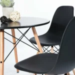 EGOONM – Tavolo Rotondo 80 cm Stile Nordico Medievale, Design Minimal per Cucina e Sala da Pranzo - immagine 4