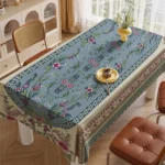 Tropika Home – Tovaglia Impermeabile Rettangolare Stile Esotico a Righe in Poliestere - immagine 3