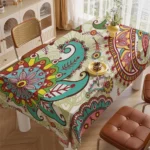 ColoreVivo – Tovaglia Impermeabile con Motivo a Righe Colorate in Poliestere, Rettangolare - immagine 2