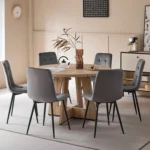 EGOONM – Set di Sedie Design in Velluto a Coste con Struttura in Metallo (2 o 4 Pezzi) - immagine 6