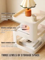 CompactStyle – Tavolino Moderno con Vano Portaoggetti, per Soggiorno o Comodino da Piccolo Appartamento