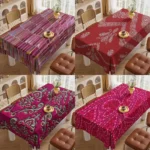 ColorStyle – Tovaglia Impermeabile con Motivo Colorato a Righe, in Poliestere, Forma Rettangolare