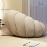 CloudLounge – Divano Singolo Stile Nordico a Forma di Zucca, Morbido e Avvolgente - immagine 4