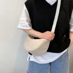 SoftBag – Borsa a tracolla unisex in nylon effetto gnocco - immagine 5