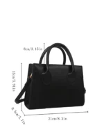 EleganceSac – Borsa tote da donna in PU effetto pelle con tracolla e grande capacità - immagine 4