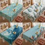 Tovaglia Classica Impermeabile – Rettangolare in Poliestere, Motivo a Righe per Casa, Eventi e Ristorazione