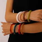 Doyours – Bracciale aperto in acrilico multicolor impilabile stile geometrico 2025