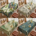 Tropika Home – Tovaglia Impermeabile Rettangolare Stile Esotico a Righe in Poliestere