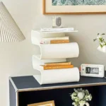 LIVRA – Tavolino Libreria in Acrilico Trasparente, Stile Nordico per Soggiorno e Ufficio - immagine 5