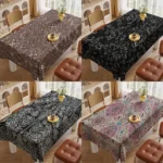 Eleganza Paisley – Tovaglia Rettangolare Impermeabile in Poliestere, Motivo Classico per Casa e Eventi