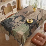 Eleganza Paisley – Tovaglia Rettangolare Impermeabile in Poliestere, Motivo Classico per Casa e Eventi - immagine 3