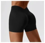 Pantaloncini sportivi donna senza cuciture scrunch push up - immagine 4