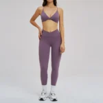 Completo yoga 2 pezzi da donna con leggings a vita alta - immagine 6