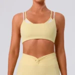 Reggiseno sportivo da yoga donna traspirante e contenitivo - immagine 4