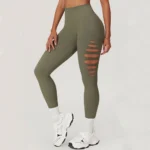 Leggings sportivi donna a vita alta senza cuciture push up