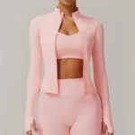 Giacca sportiva da donna con zip per yoga e fitness - immagine 2