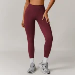 Leggings sportivi donna senza cuciture a vita alta push up