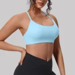 Reggiseno sportivo push up da donna per palestra e yoga