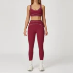 Set fitness donna 2 pezzi con reggiseno sportivo e leggings - immagine 3