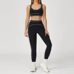 Set fitness donna 2 pezzi con reggiseno sportivo e leggings - immagine 5