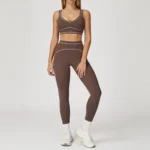 Set fitness donna 2 pezzi con reggiseno sportivo e leggings - immagine 4