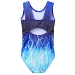 Body danza senza maniche blu per adolescenti - immagine 4