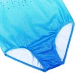 Body ginnastica bambina senza maniche con scollo a V - immagine 6