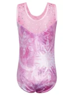 Body danza bambina con stampa fiocchi di neve - immagine 2