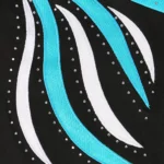 Body ginnastica artistica bambina patchwork manica lunga - immagine 3